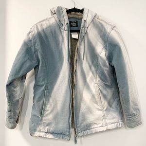 Lakin Mckey Adult Mens Size Small Regular Blue Pockets Zip Hooded Jacket RARE